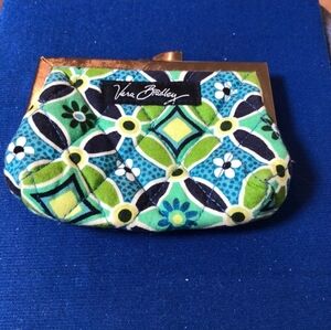 VERA BRADLEY coin purse Daisy Daisy Retired Pattern with Kisslock